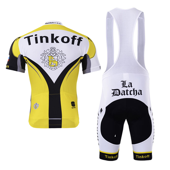 Abbigliamento Tinkoff 2017 Manica Corta e Pantaloncino Con Bretelle giallo - Clicca l'immagine per chiudere